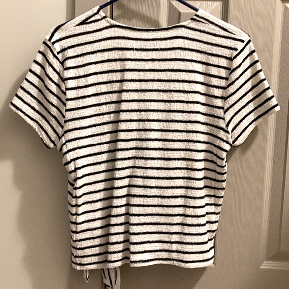 Madewell Texture & Thread short sleeve wrap top - Picture 4 of 4